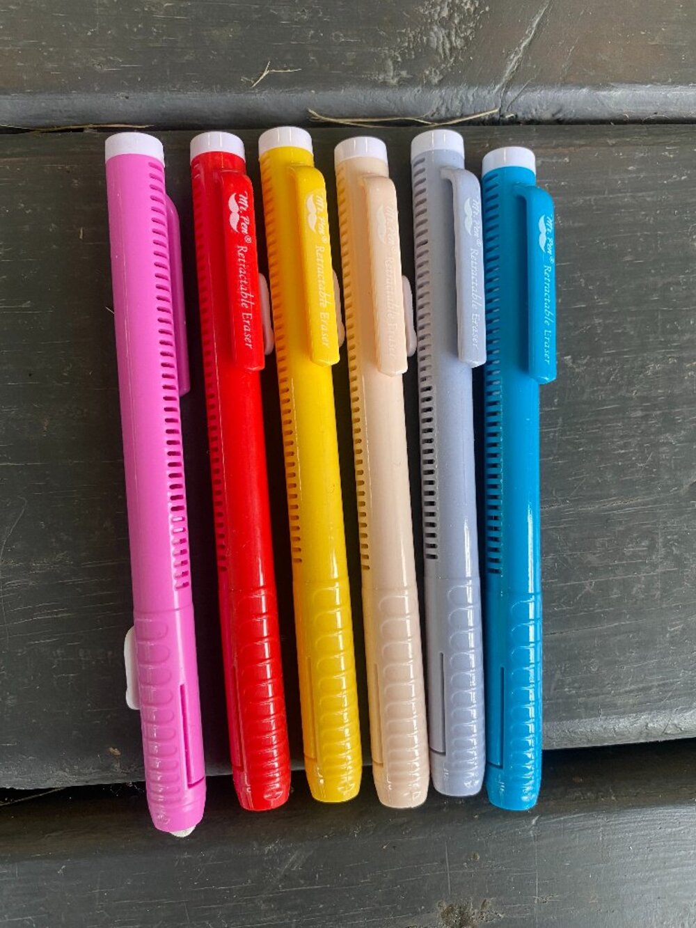 Mr. Pen-6 Retractable eraser pens-NEW-1 used!